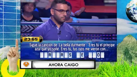 Un concursante 'da el cante' en Ahora Caigo Un concursante 'da el cante' en Ahora Caigo