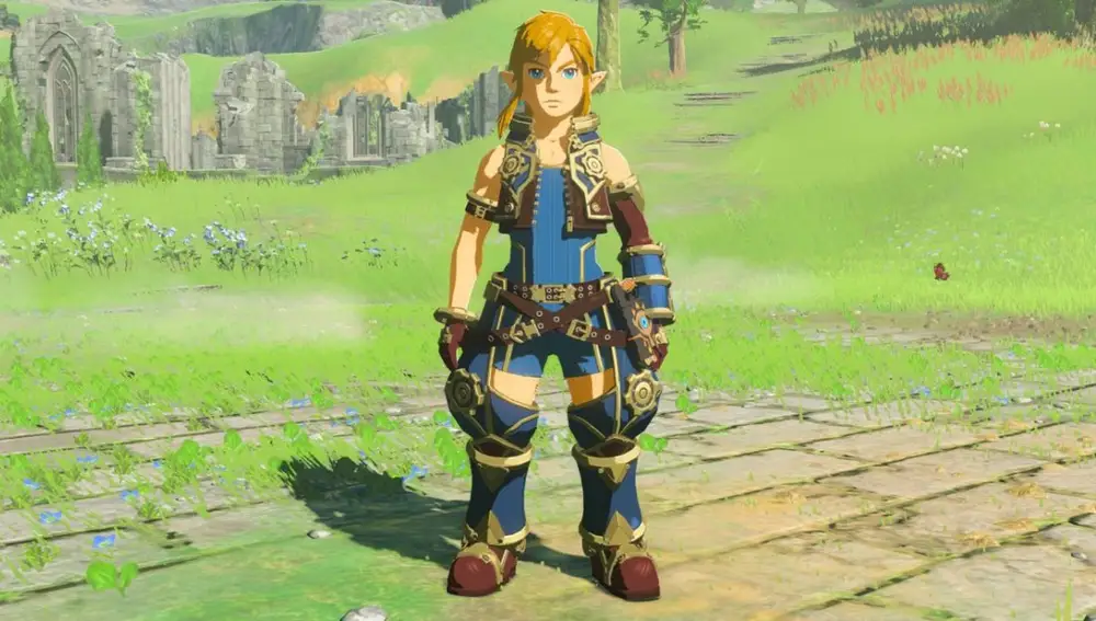 Link con traje de Rex