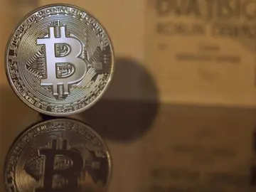 Moneda de bitcóin Moneda de bitcóin