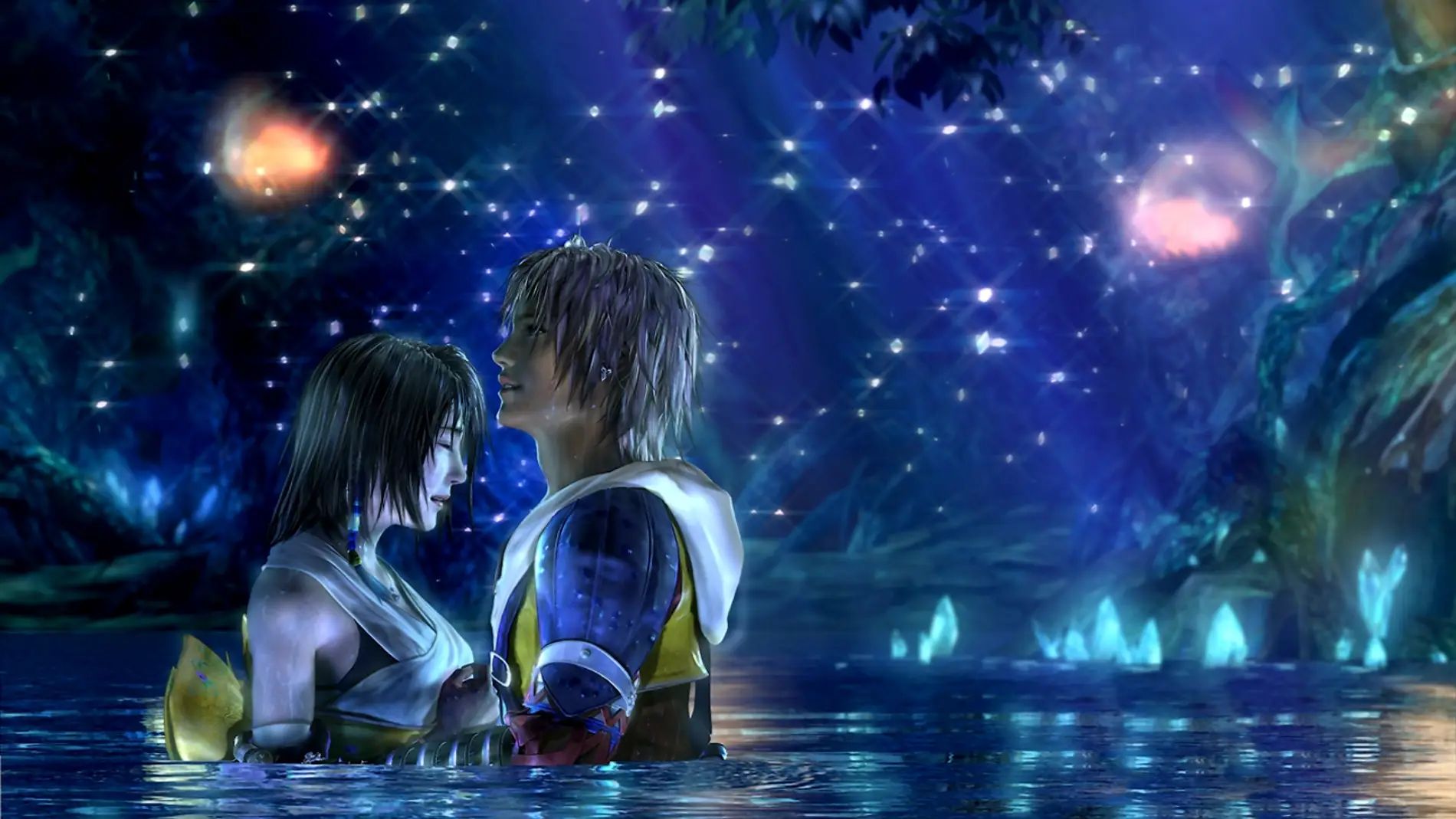 Tidus y Yuna en Final Fantasy X
