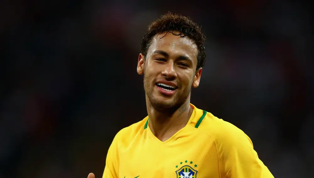 Neymar, con Brasil