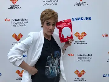 Anabel Alonso con Mr Plinton Anabel Alonso con Mr Plinton