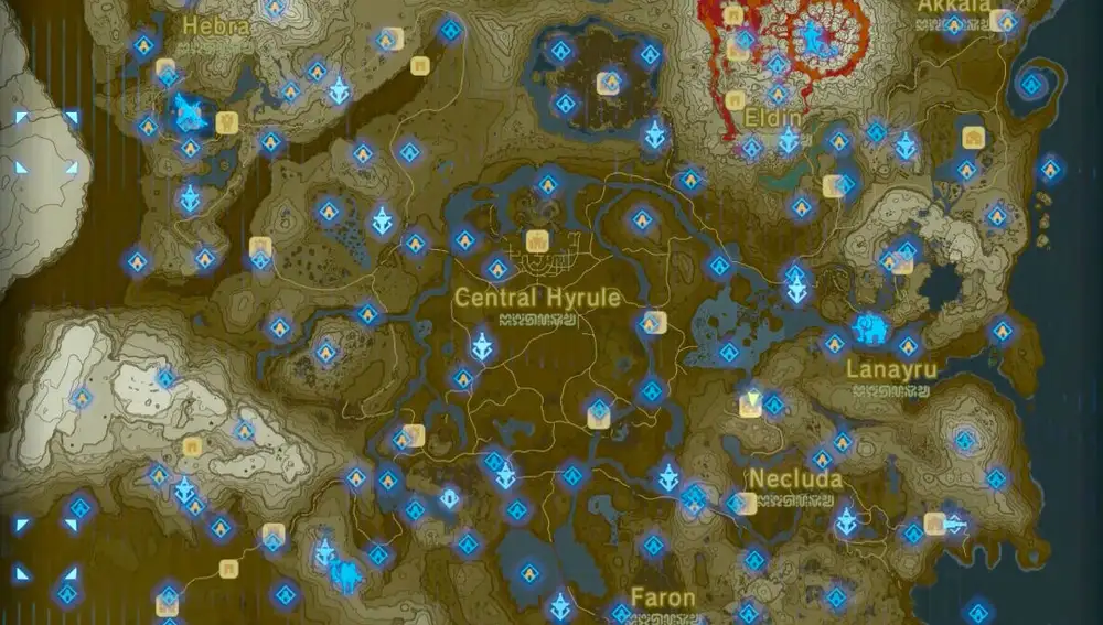 Mapa de The Legend of Zelda: Breath of the Wild