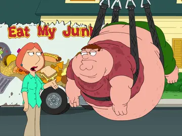 Peter tiene sobrepeso por culpa de la comida sana Peter tiene sobrepeso por culpa de la comida sana