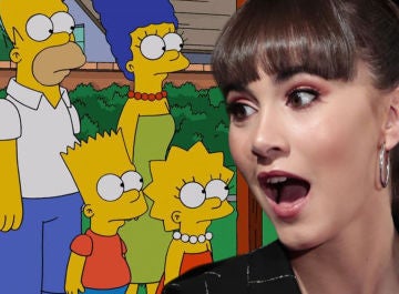 La reacción de Aitana Ocaña a ser dibujada como un personaje de 'Los Simpson'