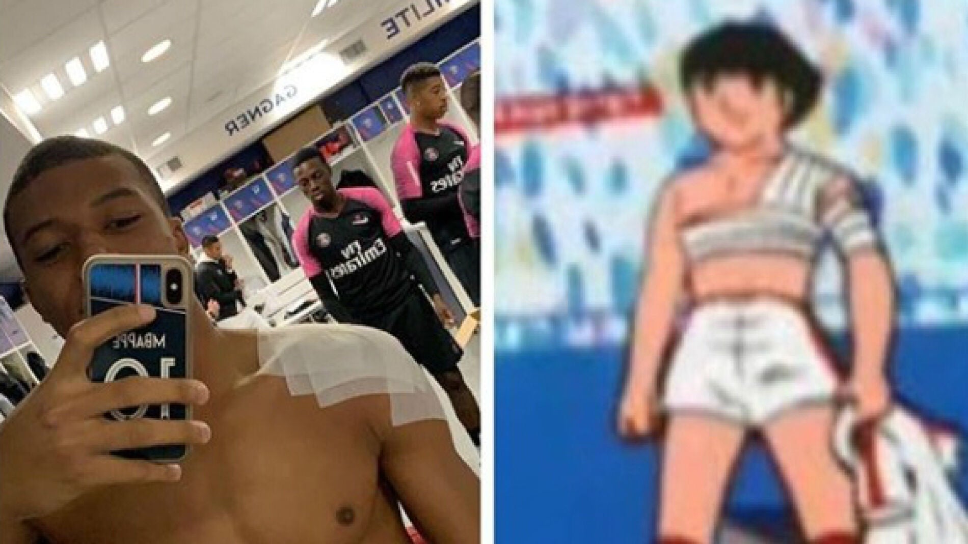 Mbappé, con Oliver Atom