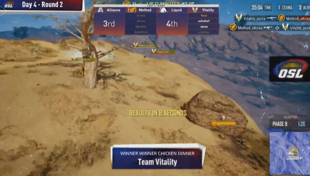 Team Vitality se alza con la victoria de la segunda ronda