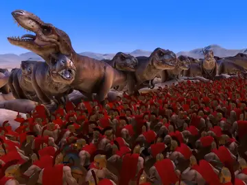 1.000 Tyrannosaurus rex vs 30.000 espartanos 1.000 Tyrannosaurus rex vs 30.000 espartanos