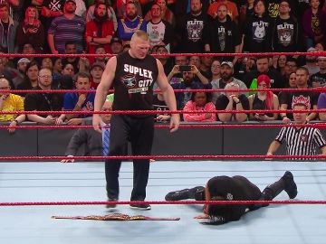 Brock Lesnar se vuelve el amo del ring rojo de RAW