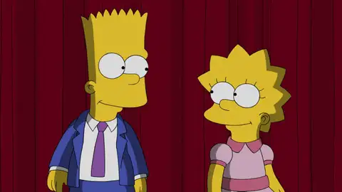 Bart y Lisa Los Simpson