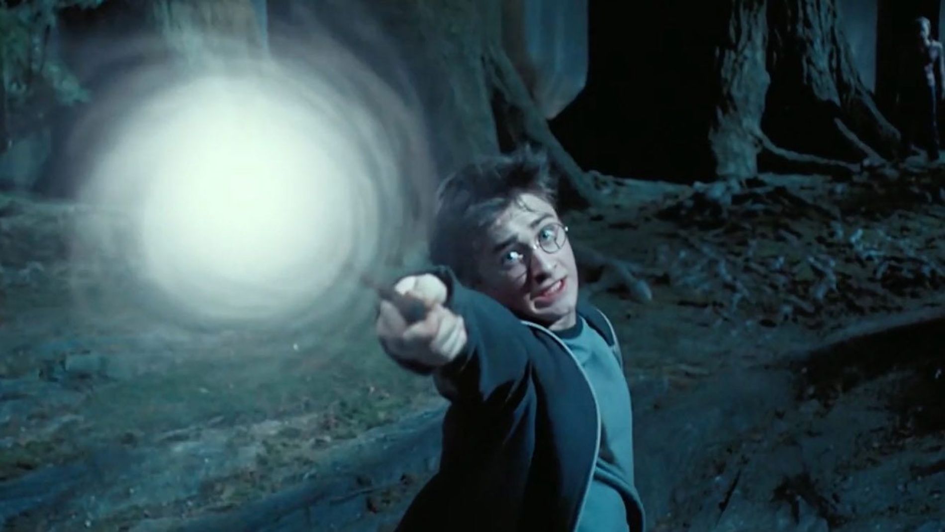 Harry Potter conjurando su Patronus
