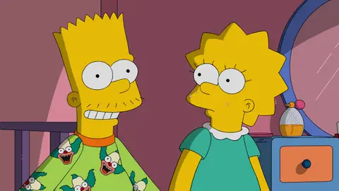 Bart y Lisa Los Simpson