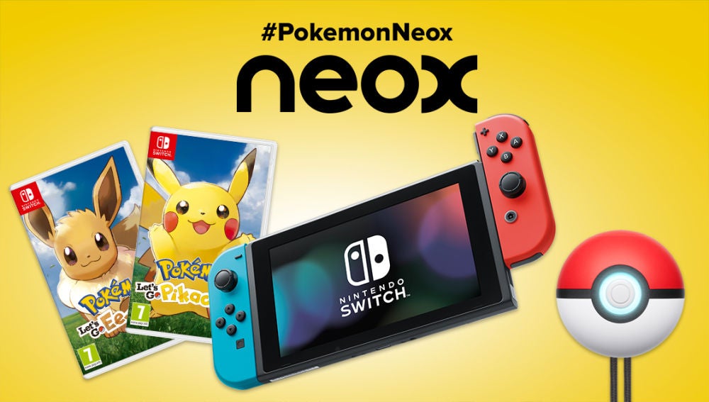 Consigue este pack Pokémon con una Nintendo Switch Neón, dos juegos y una Pokéball Plus