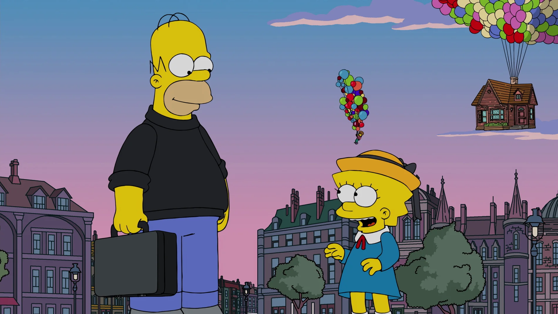 La casa de la película 'Up' se cuela en 'Los Simpsons'