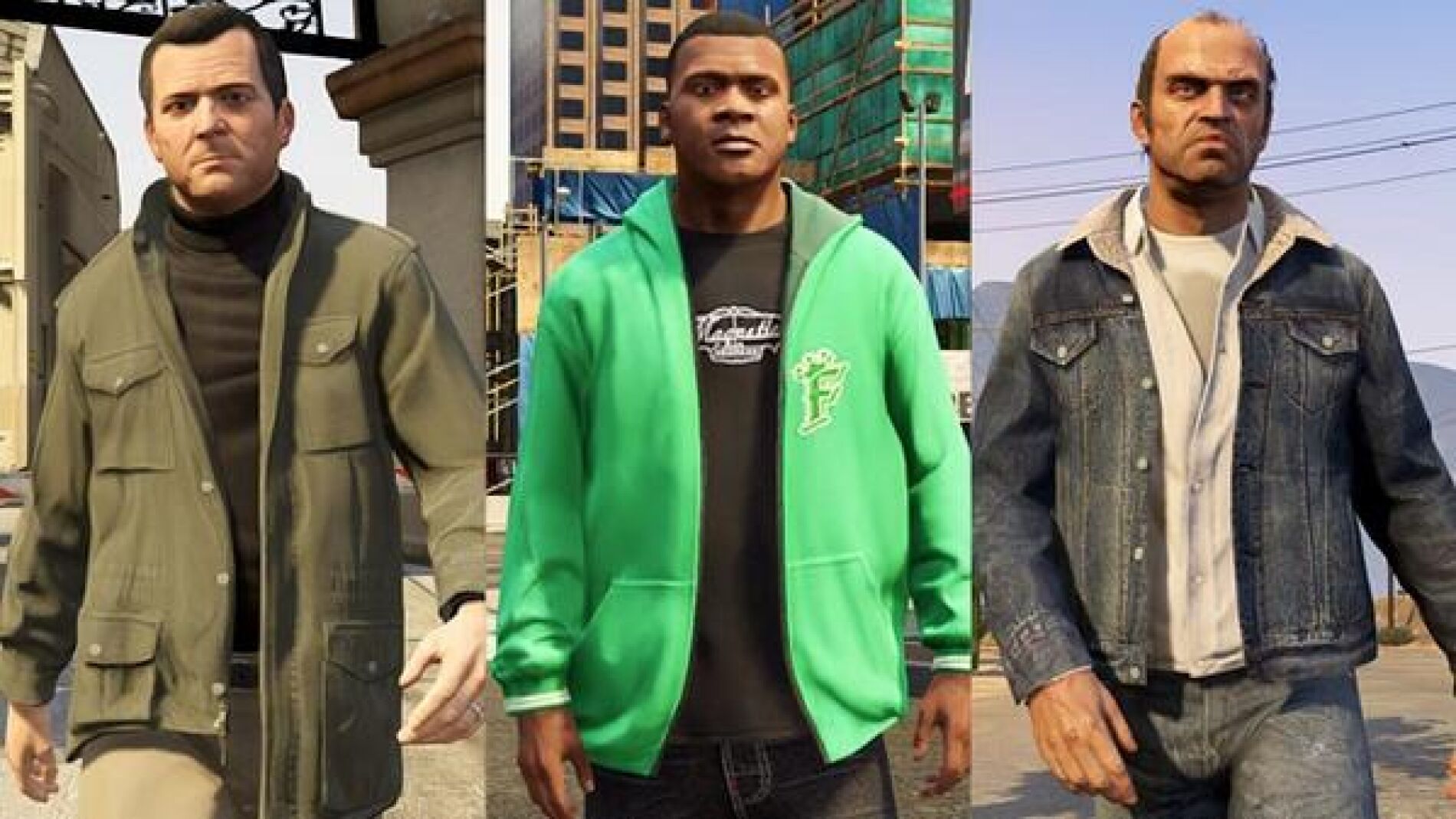 Franklin, Trevor y Michael de GTA V