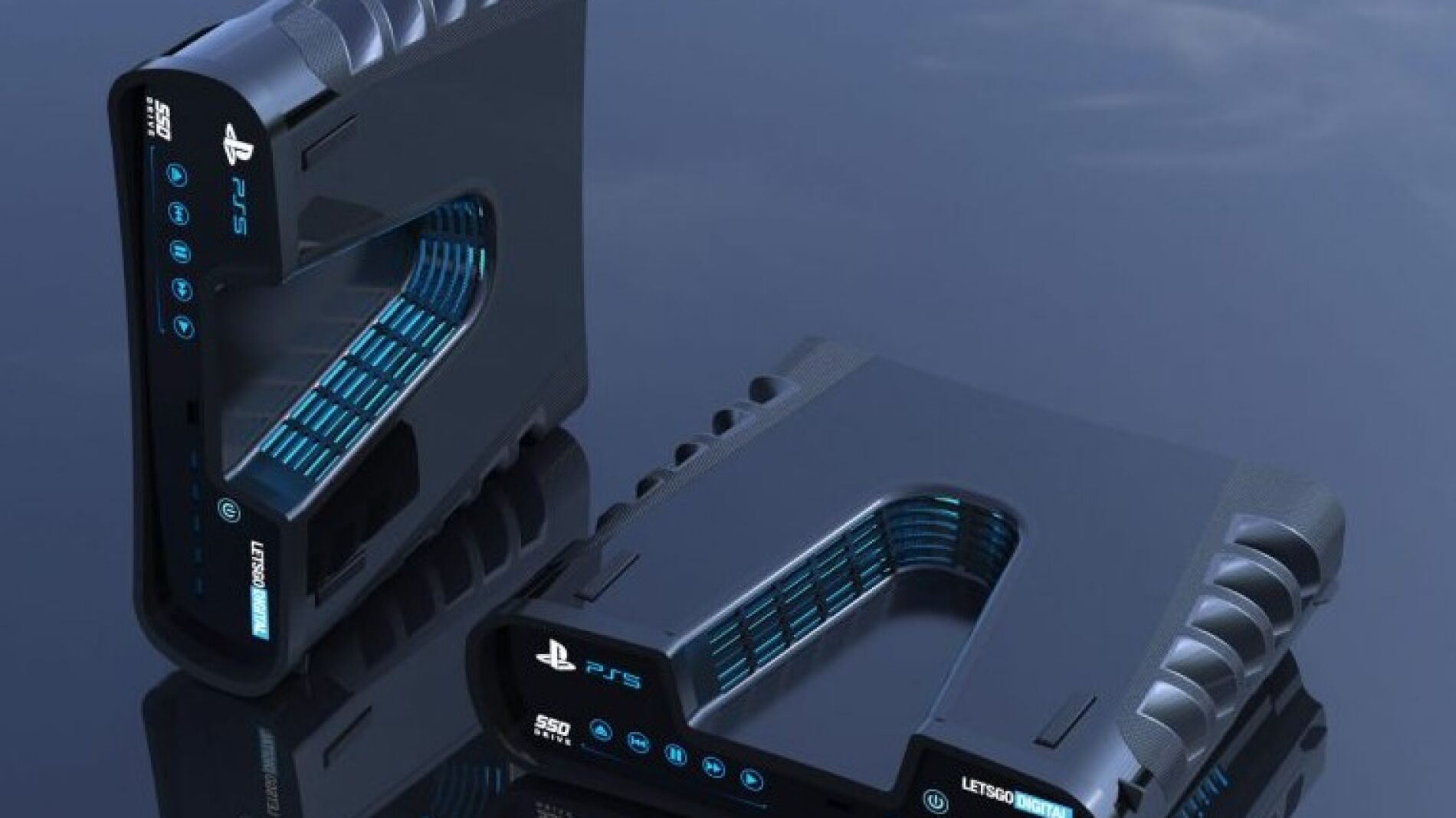 Render 3D PlayStation 5 