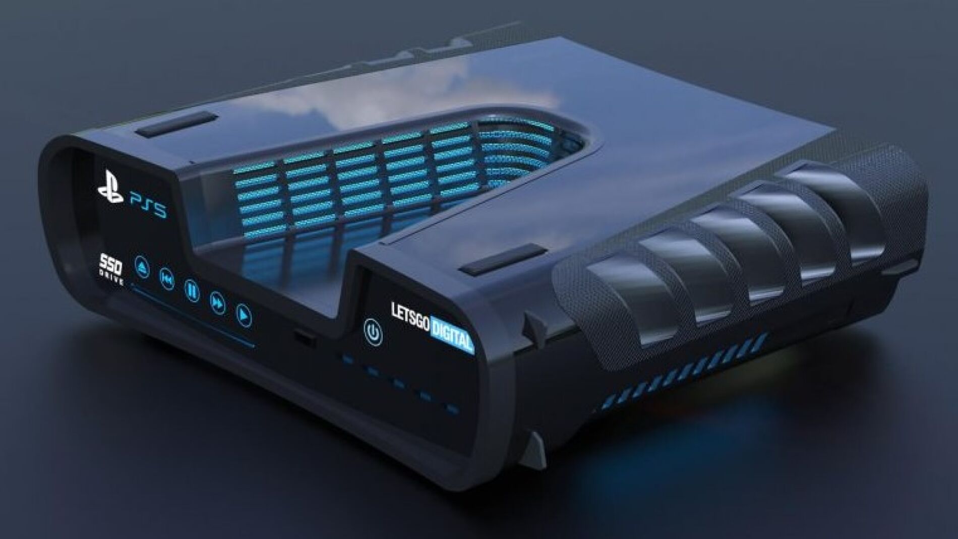 Render 3D PlayStation 5 