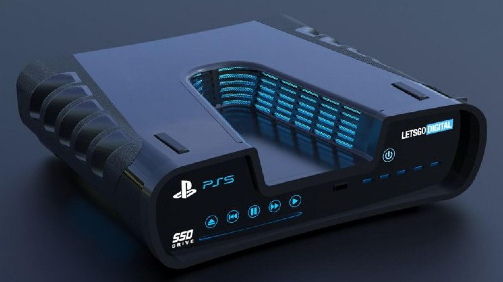 Render 3D PlayStation 5 