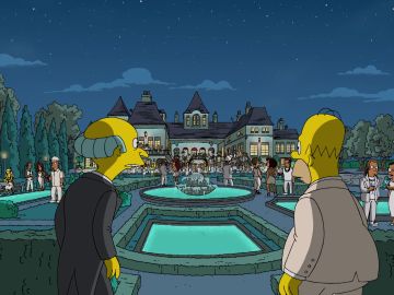 Los Simpson celebran una fiesta como en 'El Gran Gatsby'