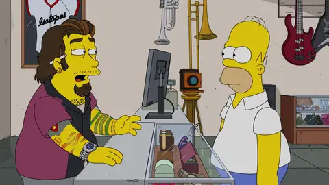 'La casa de empeños' se cuela en Los Simpson momento destacado