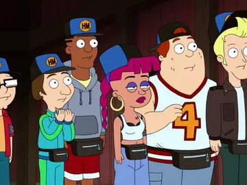 Steve se infiltra como vigilante de pasillos Steve se infiltra como vigilante de pasillos