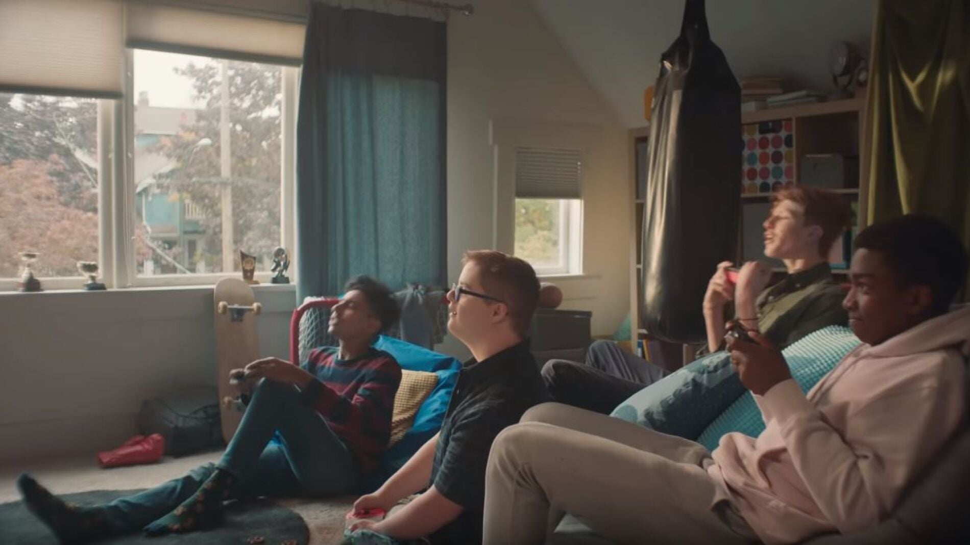 Aaron Waddingham en el anuncio de Nintendo