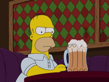  Homer decide dejar de beber para salvar su matrimonio 