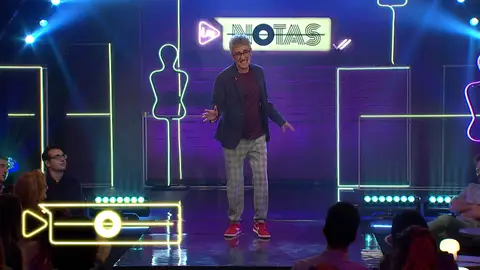 David Fernández se viene arriba en 'Los Notas' y canta una divertida canción Los notas