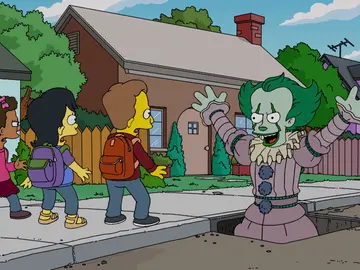 Pennywise, el payaso de la película 'It', se cuela en 'Los Simpson' Pennywise, el payaso de la película 'It', se cuela en 'Los Simpson'