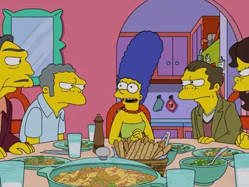 Homer y Marge tratan de conseguir que Moe se reconcilie con su familia Homer y Marge tratan de conseguir que Moe se reconcilie con su familia