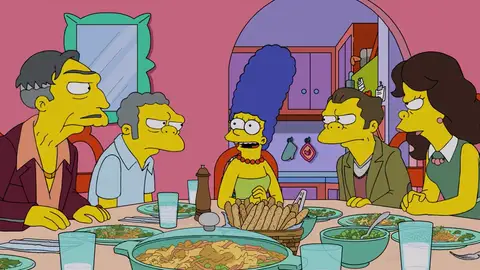 Homer y Marge tratan de conseguir que Moe se reconcilie con su familia Homer y Marge tratan de conseguir que Moe se reconcilie con su familia