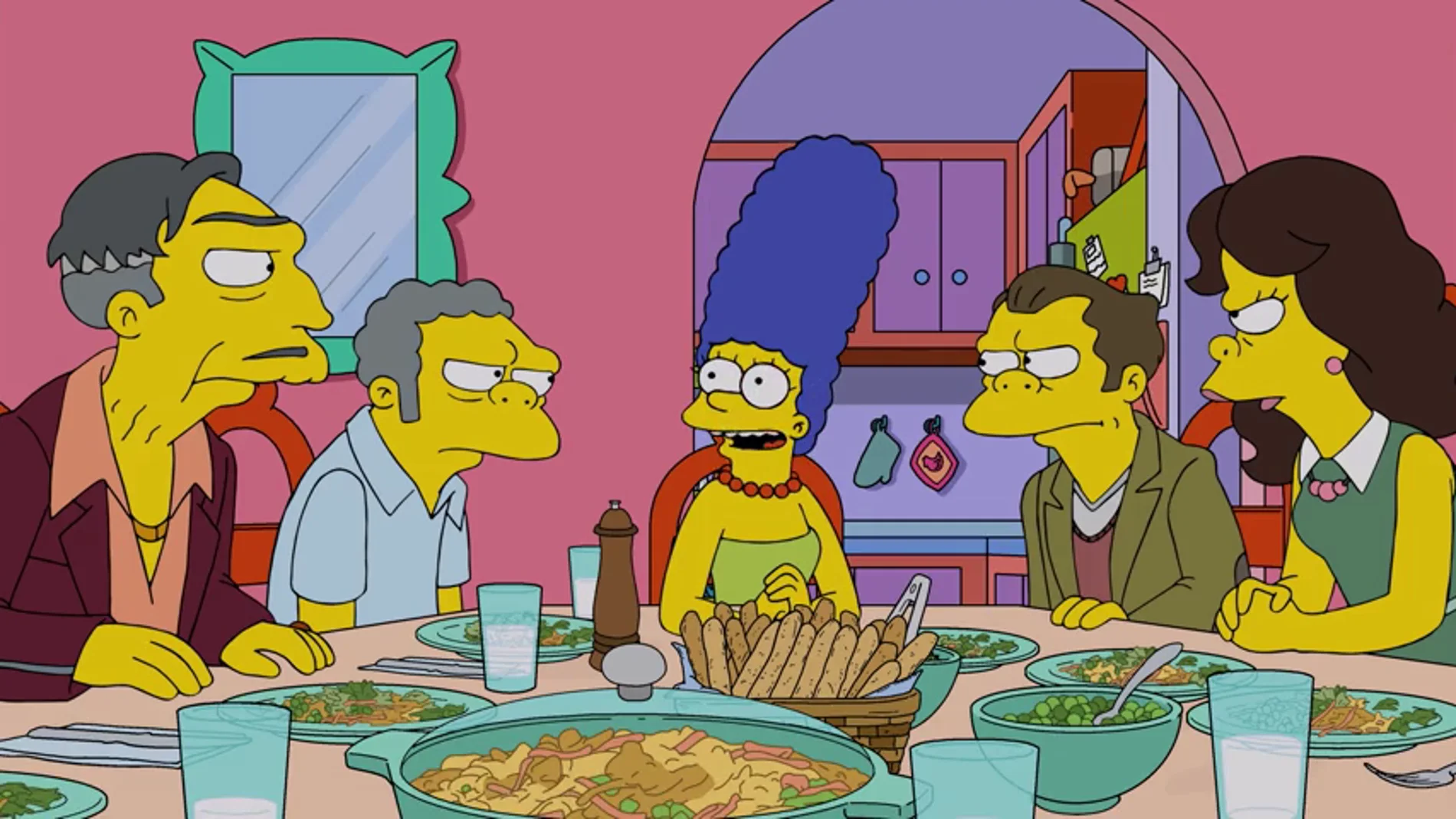 Homer y Marge tratan de conseguir que Moe se reconcilie con su familia