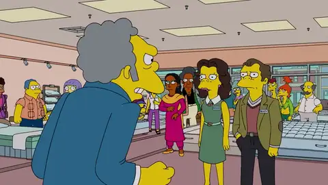 Los hermanos de Moe le traicionan para echarle del negocio familiar Los hermanos de Moe le traicionan para echarle del negocio familiar