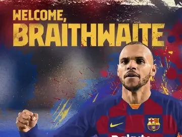 Braithwaite, nuevo jugador del FC Barcelona Braithwaite, nuevo jugador del FC Barcelona