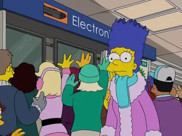 Marge fracasa en las rebajas por una buena razón Marge fracasa en las rebajas por una buena razón