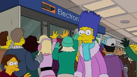Marge fracasa en las rebajas por una buena razón Marge fracasa en las rebajas por una buena razón