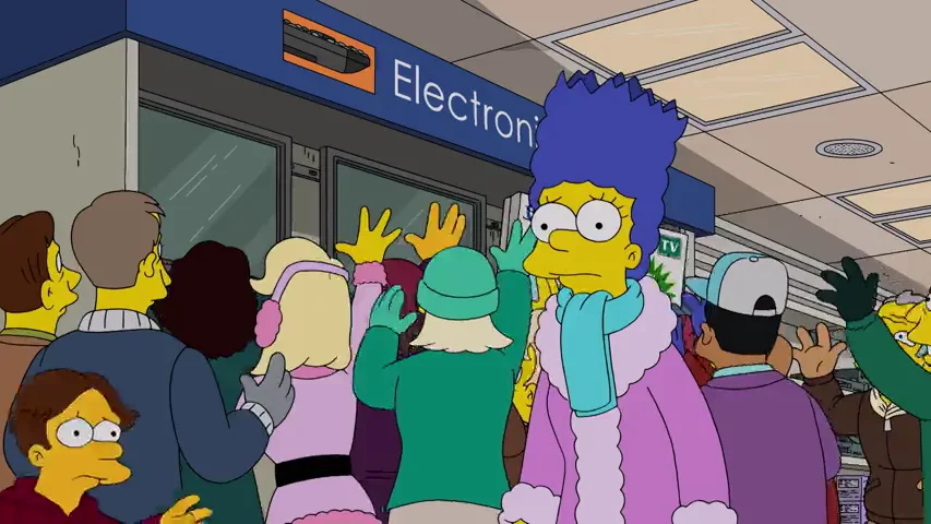 Marge fracasa en las rebajas por una buena razón Marge fracasa en las rebajas por una buena razón
