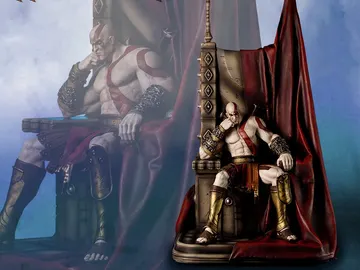 Figura de Kratos en el Trono Figura de Kratos en el Trono