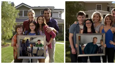 Los Dunphy antes y después Modern Family