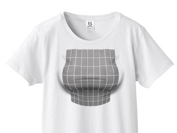 Camiseta japonesa con ilusión óptica