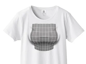 Camiseta japonesa con ilusión óptica Camiseta japonesa con ilusión óptica