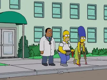 Hommer y Marge terminan su noche romántica en urgencias Hommer y Marge terminan su noche romántica en urgencias