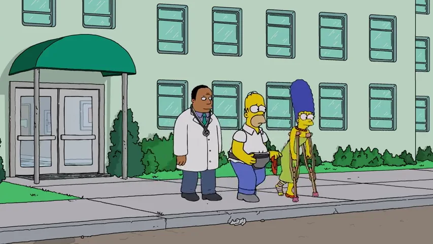 Hommer y Marge terminan su noche romántica en urgencias Hommer y Marge terminan su noche romántica en urgencias