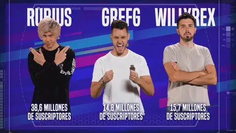 Rubius, Grefg y WillyRex Top Gamers Academy