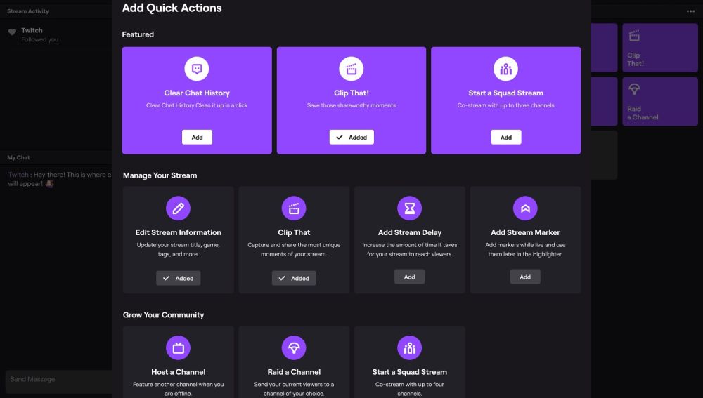 Configuración Twitch