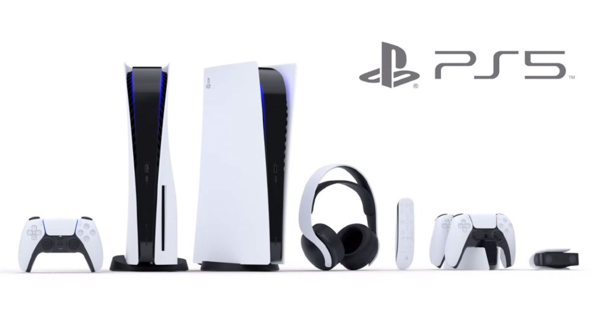 La familia de consolas y accesorios de PlayStation 5.