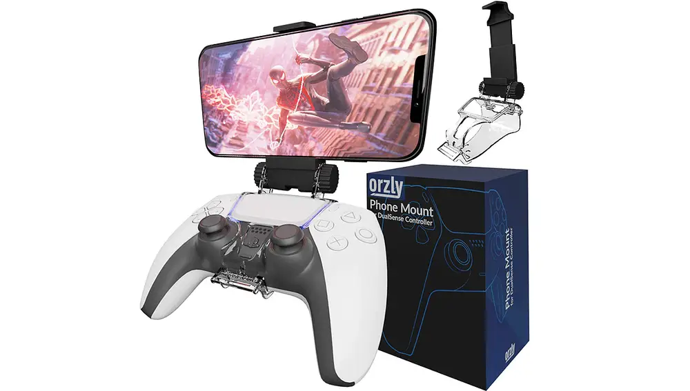 Orzly Clip de juego móvil para controlador de PS5