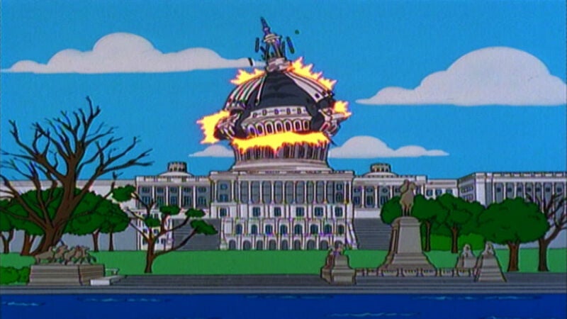 Los Simpson predijeron los disturbios en el Capitolio