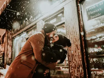 Pareja en una cita Pareja en una cita