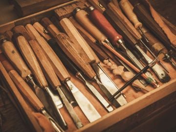 Diferentes herramientas para madera